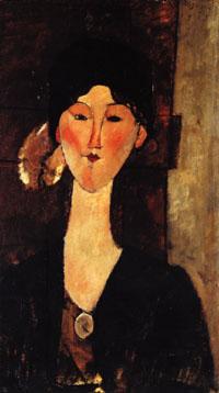Amedeo Modigliani Beatrice Hastings in Front of a Door oil painting picture